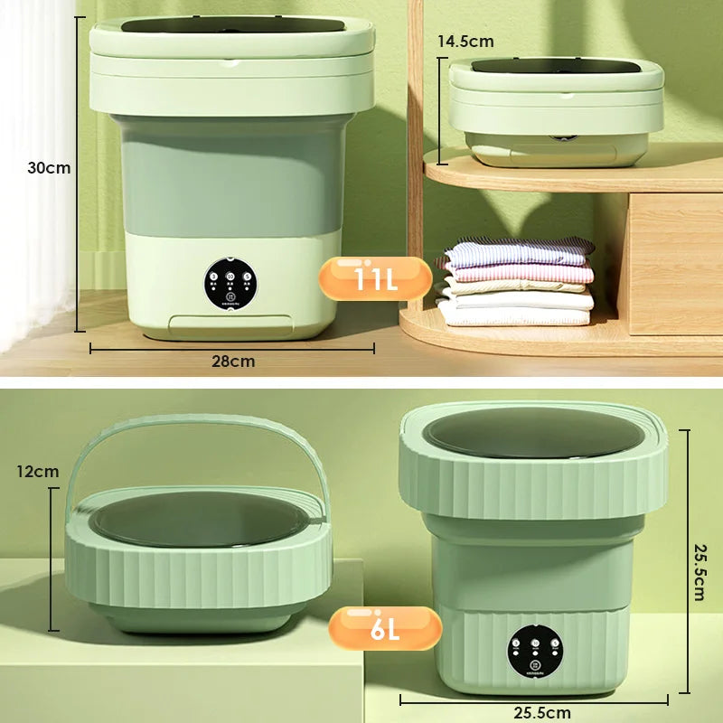 6L/11L Portable Washing Machine (Foldable)