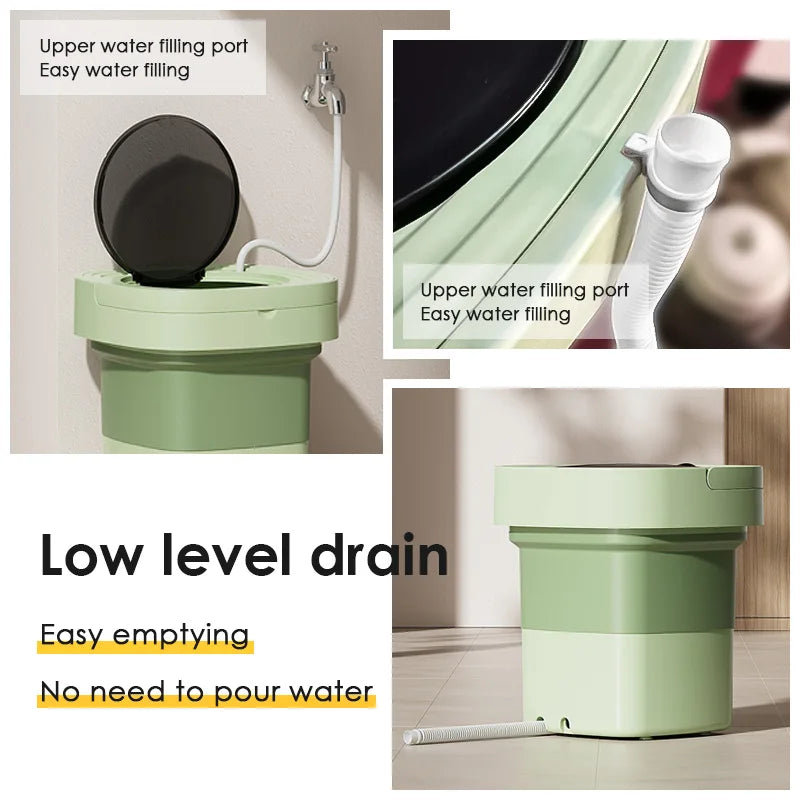 6L/11L Portable Washing Machine (Foldable)