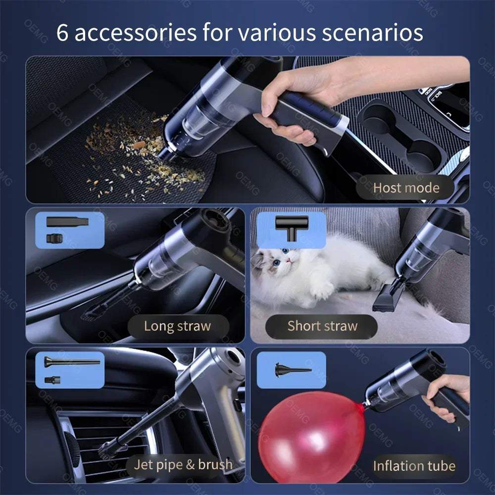 Wireless Mini Car Vacuum Cleaner